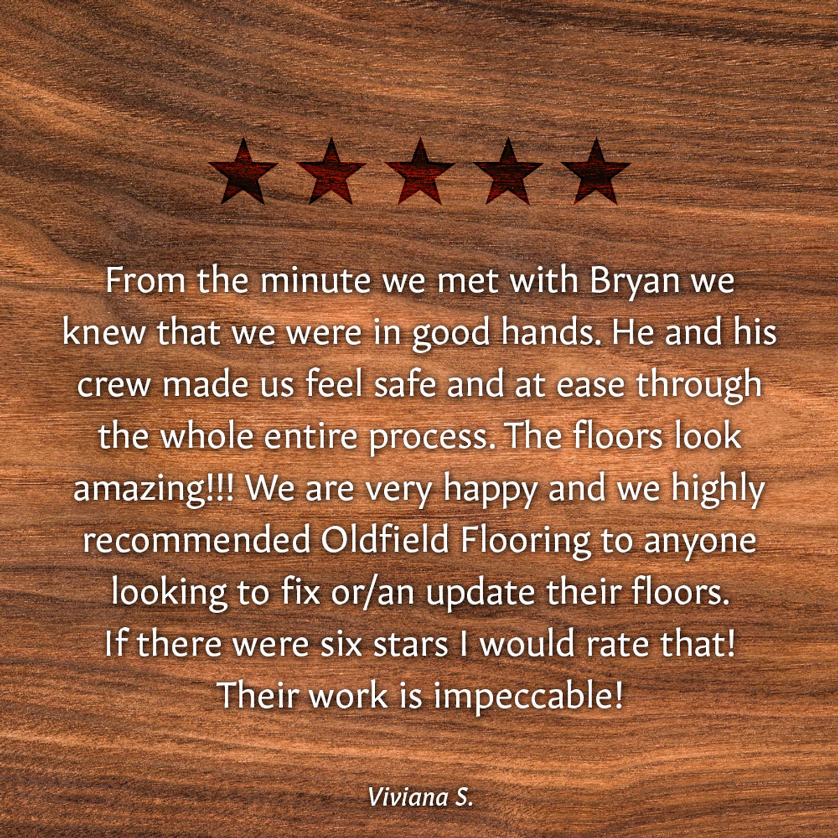 Custom stain flooring